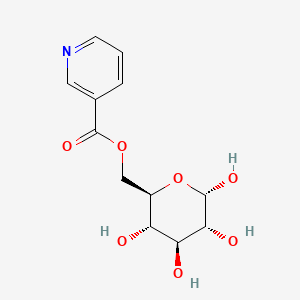 molecular formula C12H15NO7 B1194924 Buchananine CAS No. 70802-12-9