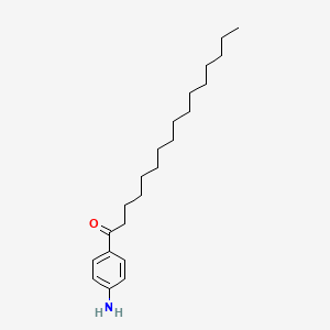 molecular formula C22H37NO B11949277 4-Aminophenyl pentadecyl ketone CAS No. 79098-14-9