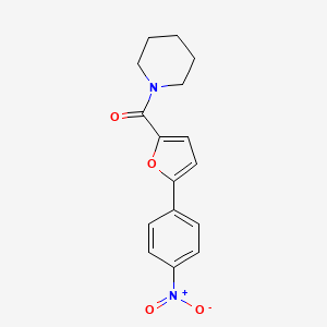 molecular formula C16H16N2O4 B1194931 [5-(4-nitrophenyl)furan-2-yl]-piperidin-1-ylmethanone 