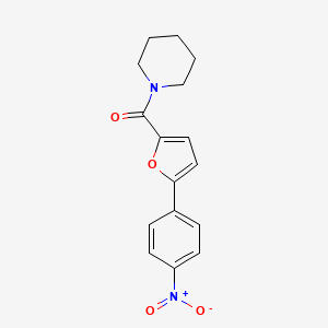 molecular formula C16H16N2O4 B1194931 [5-(4-Nitrophenyl)-2-furanyl]-(1-piperidinyl)methanone 