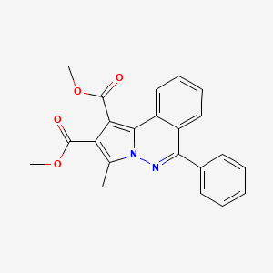 molecular formula C22H18N2O4 B11949320 Dimethyl 3-methyl-6-phenylpyrrolo(2,1-A)phthalazine-1,2-dicarboxylate CAS No. 853319-04-7