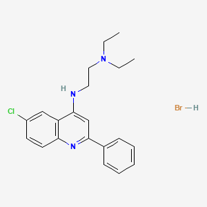 molecular formula C21H25BrClN3 B11949324 N1-(6-Chloro-2-phenylquinolin-4-yl)-N2,N2-diethylethane-1,2-diamine hydrobromide CAS No. 853344-36-2