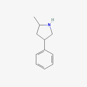 molecular formula C11H15N B1194935 2-Methyl-4-phenylpyrrolidine CAS No. 6947-14-4