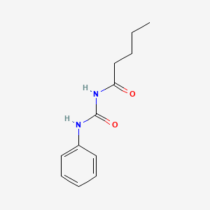 molecular formula C12H16N2O2 B11949362 N-(phenylcarbamoyl)pentanamide 
