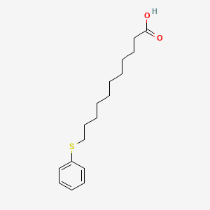 molecular formula C17H26O2S B11949393 11-(Phenylthio)undecanoic acid CAS No. 4230-10-8