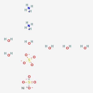 molecular formula H20N2NiO14S2 B1194940 Ammonium nickel(II) sulfate hexahydrate 