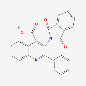 molecular formula C24H14N2O4 B11949405 2-Phenyl-3-phthalimidoquinoline-4-carboxylic acid 
