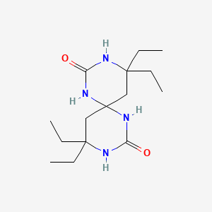 molecular formula C15H28N4O2 B11949420 4,4,10,10-Tetraethyl-1,3,7,9-tetraazaspiro[5.5]undecane-2,8-dione CAS No. 202277-54-1