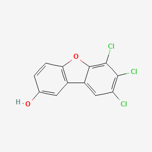 molecular formula C12H5Cl3O2 B1194946 6,7,8-Trichloro-2-dibenzofuranol CAS No. 103124-63-6