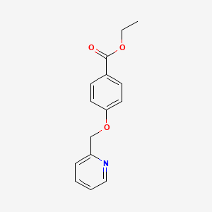 molecular formula C15H15NO3 B1194947 ethyl 4-(pyridin-2-ylmethoxy)benzoate CAS No. 50596-38-8