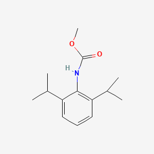 molecular formula C14H21NO2 B11949498 Carbamic acid, [2,6-bis(1-methylethyl)phenyl]-, methyl ester CAS No. 39076-23-8