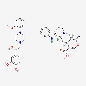 molecular formula C40H48N4O7 B1194953 Isosarpan CAS No. 57063-25-9