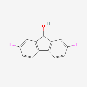 molecular formula C13H8I2O B11949650 2,7-diiodo-9H-fluoren-9-ol CAS No. 39155-69-6