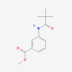 molecular formula C13H17NO3 B11949660 Methyl 3-[(2,2-dimethylpropanoyl)amino]benzoate 