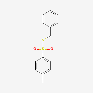 molecular formula C14H14O2S2 B11949725 S-Benzyl 4-methylbenzenesulfonothioate CAS No. 16601-02-8