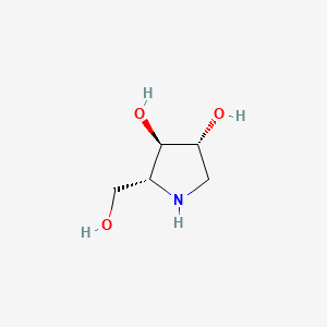 molecular formula C5H11NO3 B1194975 1,4-Dideoxy-1,4-imino-d-arabinitol CAS No. 259140-24-4
