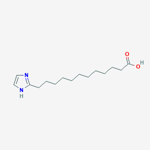 molecular formula C15H26N2O2 B1194976 12-(1H-imidazol-2-yl)dodecanoic acid 