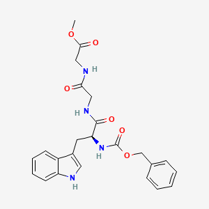 molecular formula C24H26N4O6 B11949830 Carbobenzyloxy-L-tryptophylglycylglycine methyl ester CAS No. 20696-67-7