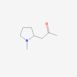 molecular formula C8H15NO B1194984 1-(1-Methylpyrrolidin-2-yl)acetone CAS No. 45771-52-6