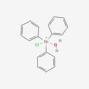 molecular formula C18H17ClOSb B11949841 Chlorohydroxytriphenylantimony CAS No. 36368-97-5