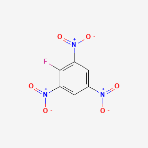 molecular formula C6H2FN3O6 B1194986 1-Fluoro-2,4,6-trinitrobenzene CAS No. 364-44-3