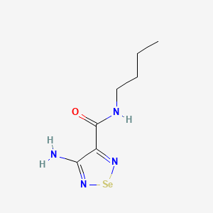 molecular formula C7H12N4OSe B1194987 4-Amino-n-butyl-1,2,5-selenadiazole-3-carboxamide CAS No. 7698-92-2