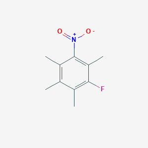 molecular formula C10H12FNO2 B11949925 1-Fluoro-2,3,4,6-tetramethyl-5-nitrobenzene CAS No. 7656-12-4