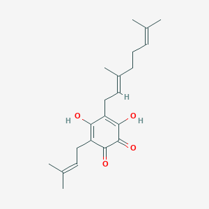 molecular formula C21H28O4 B1194998 Erectquione A 