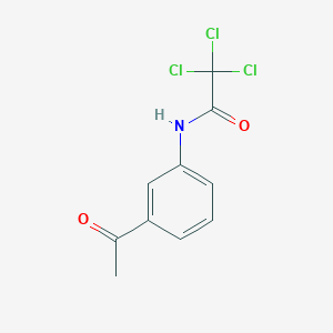 molecular formula C10H8Cl3NO2 B11949984 N-(3-acetylphenyl)-2,2,2-trichloroacetamide CAS No. 185517-65-1