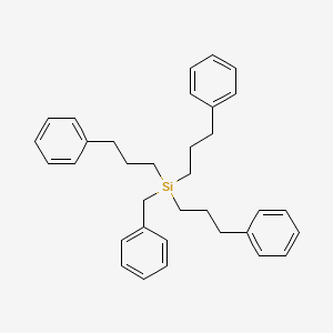 molecular formula C34H40Si B11950005 Benzyltris(3-phenylpropyl)silane CAS No. 18759-03-0