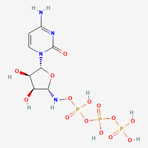 molecular formula C8H15N4O14P3 B1195016 5'-Azacytidine 5'-triphosphate CAS No. 2226-74-6