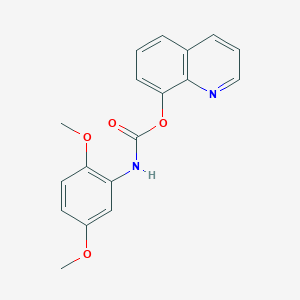 molecular formula C18H16N2O4 B11950178 8-Quinolinyl 2,5-dimethoxyphenylcarbamate CAS No. 99541-02-3