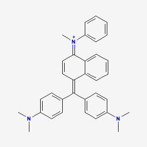 molecular formula C34H34N3+ B1195023 victoria blue 4R(1+) 