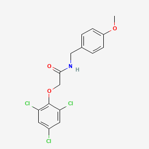 molecular formula C16H14Cl3NO3 B11950232 N-(4-Methoxybenzyl)-2-(2,4,6-trichlorophenoxy)acetamide CAS No. 853316-41-3