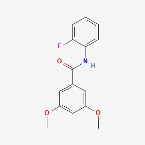 molecular formula C15H14FNO3 B11950238 N-(2-fluorophenyl)-3,5-dimethoxybenzamide CAS No. 348592-44-9