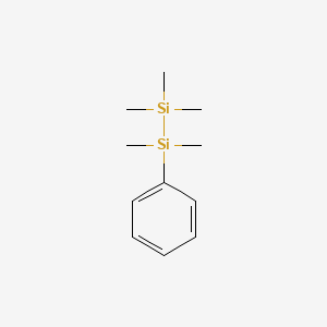 molecular formula C11H20Si2 B11950246 Disilane, pentamethylphenyl- CAS No. 1130-17-2