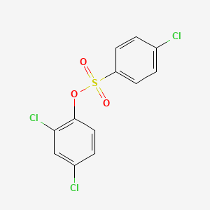molecular formula C12H7Cl3O3S B11950253 Benzenesulfonic acid, p-chloro-, 2,4-dichlorophenyl ester CAS No. 6621-62-1