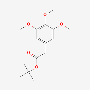 molecular formula C15H22O5 B11950265 Tert-butyl 2-(3,4,5-trimethoxyphenyl)acetate CAS No. 60546-63-6