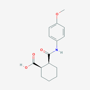 molecular formula C15H19NO4 B11950298 cis-Hexahydro-N-(4-methoxyphenyl)phthalamic acid CAS No. 17716-18-6