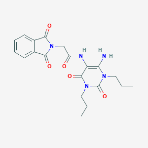 2H-Isoindole-2-acetamide,  N-(6-amino-1,2,3,4-tetrahydro-2,4-dioxo-1,3-dipropyl-5-pyrimidinyl)-1,3-d