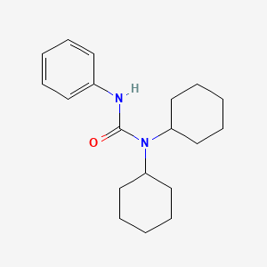 molecular formula C19H28N2O B11950315 1,1-Dicyclohexyl-3-phenylurea CAS No. 5765-54-8