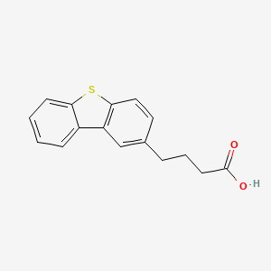 molecular formula C16H14O2S B11950334 2-Dibenzothiophenebutanoic acid CAS No. 91034-92-3