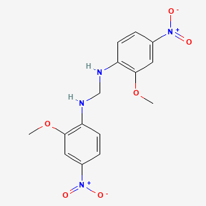 molecular formula C15H16N4O6 B11950340 N,N'-Methylenebis(2-methoxy-4-nitroaniline) CAS No. 131508-21-9