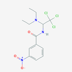 molecular formula C13H16Cl3N3O3 B11950366 3-nitro-N-[2,2,2-trichloro-1-(diethylamino)ethyl]benzamide 