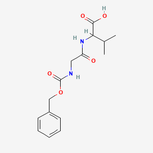 molecular formula C15H20N2O5 B11950369 N-(N-((Benzyloxy)carbonyl)glycyl)-L-valine CAS No. 53870-94-3