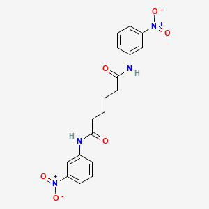molecular formula C18H18N4O6 B11950373 N,N'-bis(3-nitrophenyl)hexanediamide CAS No. 28819-88-7