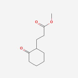 molecular formula C10H16O3 B11950385 Cyclohexanepropanoic acid, 2-oxo-, methyl ester CAS No. 10407-33-7
