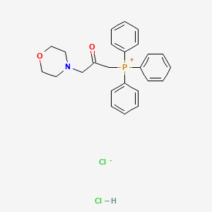 molecular formula C25H28Cl2NO2P B1195040 (3-Morpholinoacetonyl)triphenylphosphonium chloride hydrochloride CAS No. 76394-50-8