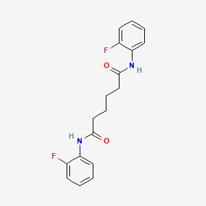 molecular formula C18H18F2N2O2 B11950429 N(1),N(6)-Bis(2-fluorophenyl)hexanediamide CAS No. 548442-50-8