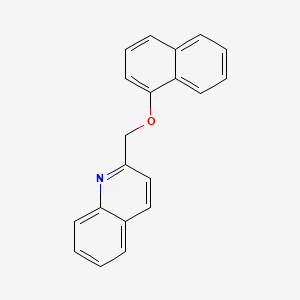 molecular formula C20H15NO B1195043 2-[(1-naphthalenyloxy)methyl]quinoline CAS No. 110033-17-5